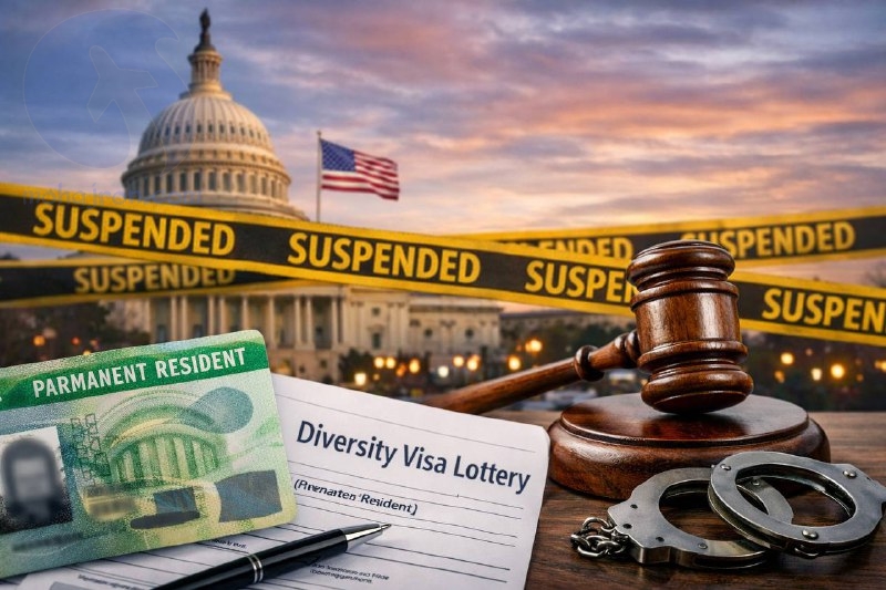 تعليق برنامج قرعة البطاقة الخضراء الأميركية (dv): مع المصادر الرسمية – ديسمبر 2025