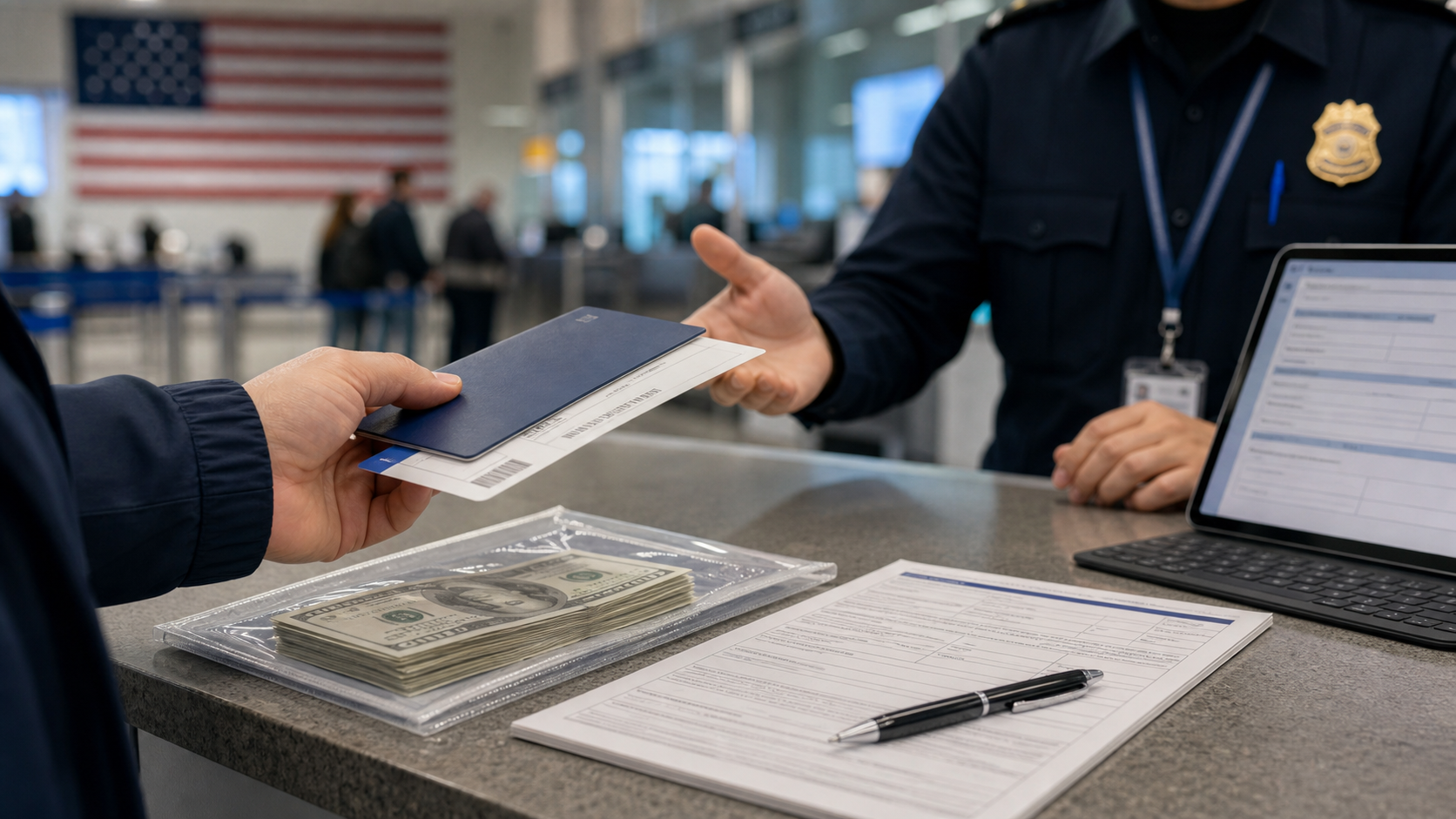 إدخال وتحويل الأموال من وإلى أمريكا: متى يجب تعبئة نموذج FinCEN 105 وما سقف المبلغ؟