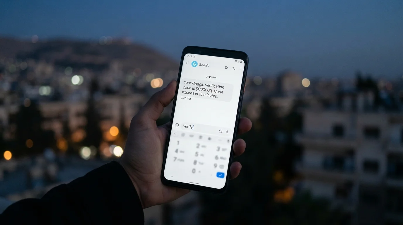 رسمياً.. عودة رسائل التحقق من Google عبر SMS إلى الأرقام السورية بعد انقطاع دام أكثر من عامين